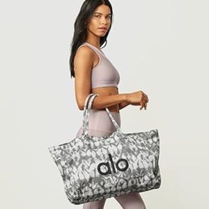 Alo grey tiedye tote bag